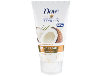 Крем для рук Dove Nourishing Secrets з кокосовим маслом і мигдальним молочком 75мл