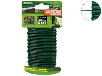 Дріт садовий Emipro, 0,25 см × 1000 см, зелений