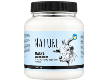 Маска для волосся Bioton Nature з протеїнами козячого молока, 500 мл