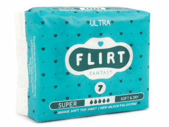 Прокладки для крит. дней Fantasy Flirt ultra-soft&dry 5капель (цена за уп. 7шт) WKL07C