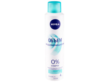 Лак для волосся Nivea "Об'єм" моделюючий, 0% спирту, фіксація 24год 250мл