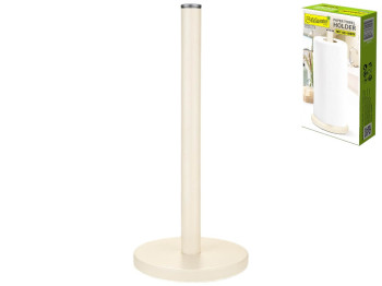 Тримач паперових рушників, метал з пудреною фарбою, 15×34,5см, колір слонова кістка