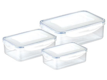 Контейнеры FRESHBOX 200мл, 500мл, 1л прямоугольные (цена за набор 3шт) 36877