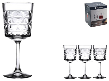 Набор бокалов для вина Pasabahce Estrella, стекло, 330мл, цвет прозрачный (цена за 4шт)