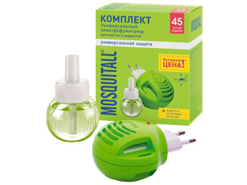 Электрофумигатор Mosquitall Универсальная защита +жидкость от комаров 30мл (45 ночей)