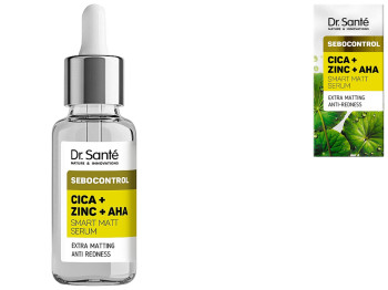 Сироватка для обличчя Dr. Sante Sebocontrol цику + цинк + AHA, матування та очищення, 30мл