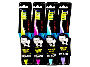 Зубна щітка Reach "Dual Effect" жорстка