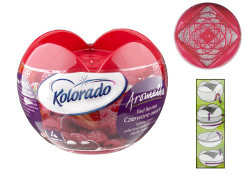 Освежитель воздуха гелевый Aromella "RedBerries" (красные ягоды) 150г