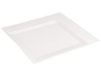 Блюдо Corner, фарфор, 32×32×1,5см, цвет белый
