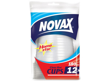 Стаканы для холодных и гарячих напитков 180мл Novax 12шт