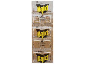 Пластини для фумігатора від мух Raid 10шт 