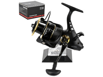 Катушка карповая с байтраннером, 6000 5+1bb, металл, пластик, цвет чёрный