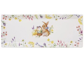 Блюдо фарфоровое Easter Melody, 35×14,5×2см