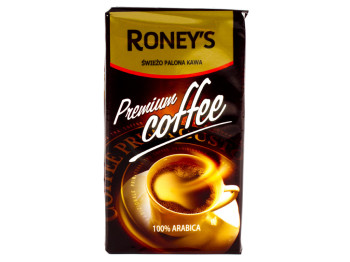 Кофе натуральный молотый Roney's "Premium Coffee" 250гр в брикете, Польша
