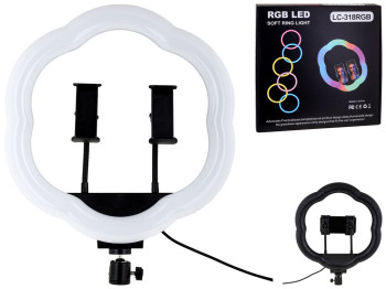 Лампа RGB LC-318(Flower Type) 33 см, Чорний