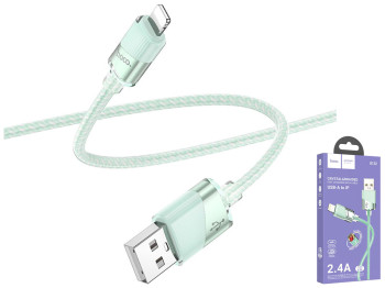 Кабель USB Hoco U132 Lightning 2.4A 1,2м Колір Зелений