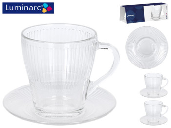 Сервиз чайный Luminarc Луиз ударопрочное стекло 250мл (цена за набор 4 предмета) 32341