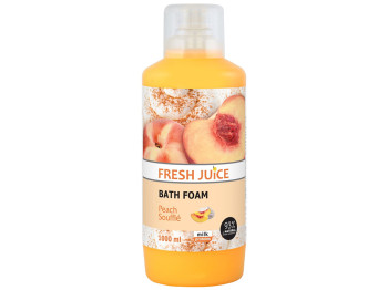 Піна для ванни Fresh Juice Персикове суфле, з протеїнами молока та екстрактом персика, 1л