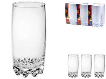 Набор стаканов Pasabahce Sylvana, высокие, 385мл (цена за набор 3шт)