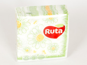 Салфетки "Ruta Декор" - "Ромашка" 24x24см 50шт