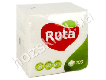 Салфетки "Ruta Double" белые 100+20шт Бонус!