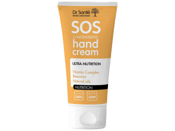Крем для рук Dr.Sante SOS Concentrated, Ультра живлення, з оліями макадамії та соняшника, 75мл