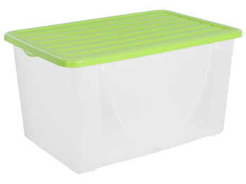 Контейнер для хранения вещей, с крышкой, 40л (оливковый) 122044