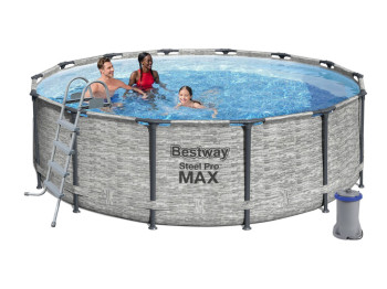 Басейн каркасний круглий Steel Pro MAX. Bestway 5619D