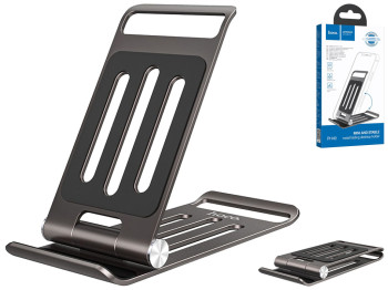 Настільний Тримач Hoco PH49 Elegant metal folding, Сiрий