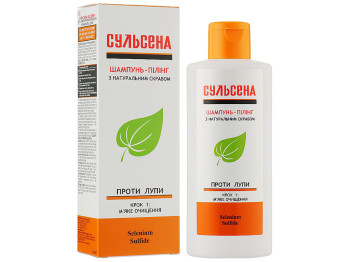 Шампунь-пілінг для волосся Сульсена проти лупи з натуральним скрабом 150мл