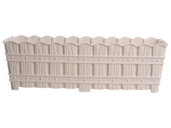 Горщик для квітів Violet House 1060 Bamboo White, з дренажем, 50см, 8690070512958