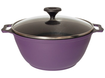 Казан Prolis внут. антиприг. і зовн. декор. покриття Semi-Matte Violet 2,5л К-002,5АД (фл)