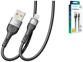 Кабель USB Ridea RC-XS51 X-Silicone Lightning 12W 1,2м Цвет Черный