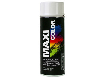 Эмаль аэрозольная универсальная декоративная MAXI COLOR белый 400мл