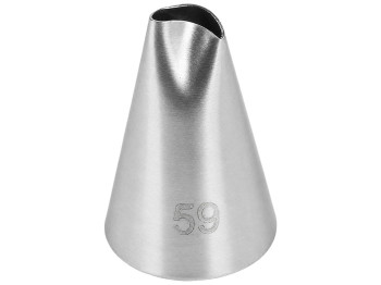 Насадка для кондитерського мішка Листок №59, нержавіюча сталь, 3,5×1 см (ціна за 1шт)