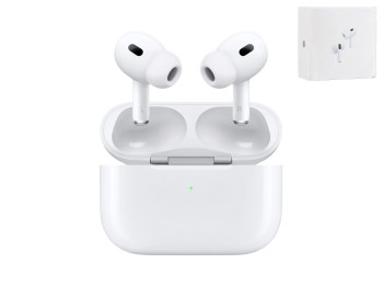 Блютуз стерео гарнитура Apple AirPods Pro 2 copy, type‑c, bluetooth 5.3, сенсор, 300mAh, цвет белый