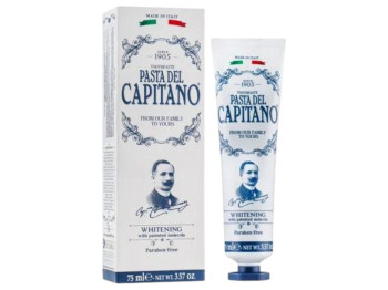 Зубна паста Pasta del Capitano 1905, відбілююча, з фтором, 75мл, м'ята