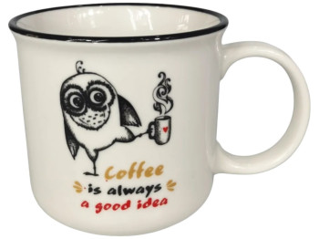 Чашка Limited Edition Owlet B, порцеляна, 380мл, колір білий