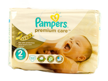 Подгузники Pampers "Prem. Care Mini" (3-6 кг) 32шт