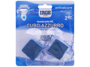 Кубики для сливного бачка Irge Casa Cubo Azzurro Anticalcare, 100г, 2шт