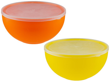 Салатниця з кришкою 2,2л (кольори асорті) Гемопласт 07490