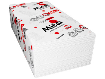 Рушники паперові Mildi Pro Expert, 23х21см, 2 шари, целюлоза, 200шт, V-складання