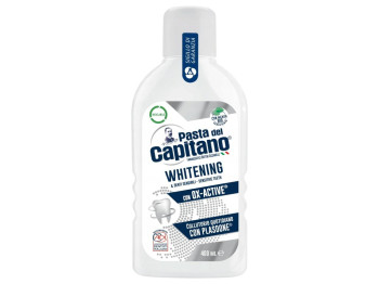 Ополіскувач для ротової порожнини Pasta del Capitano Whitening, без фтору, смак м'ята, 400мл