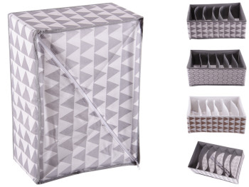 Ящик-органайзер для хранения белья 6 отделений 32х23,5х12см