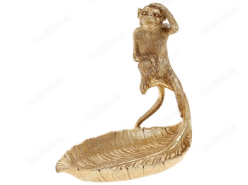 Подставка для украшений Обезьяна, 27см, цвет – золото