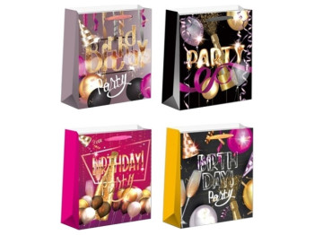 Пакет подарочный бумажный L Party 31х40х12см