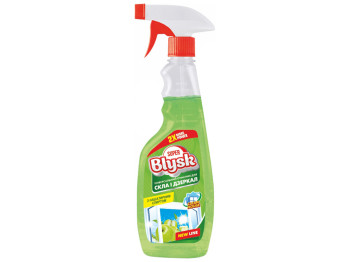 Очиститель для стекла и зеркал Super Blysk Зеленое яблоко с нашатырным спиртом 500мл