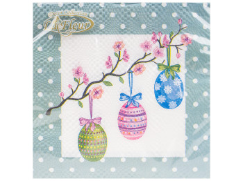 Салфетка La Fleur "Цветущая ветка" 33х33см, 2 слоя, 20шт