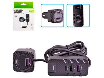 Модулятор FM 5в1, CS11, 12-24v, 2USB, 5V-3.1A, Type C, 5V-3.1A 3in1