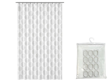 Шторка для ванной Idea Home Stripe, 180х200 см